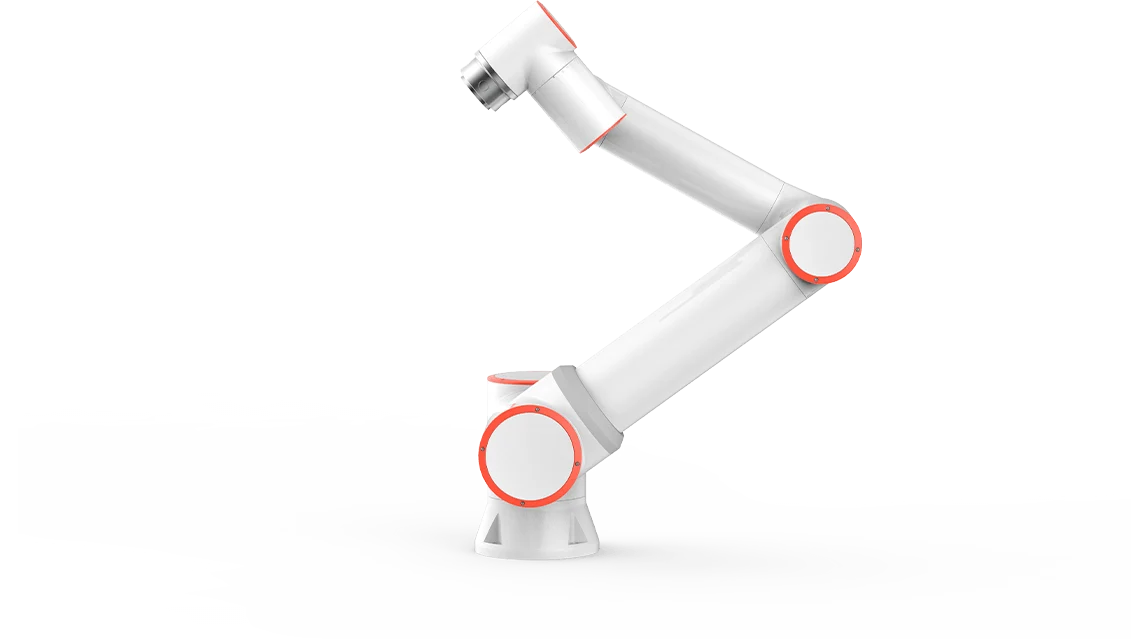 Fairino FR16 white collaborative robot with orange joint covers
